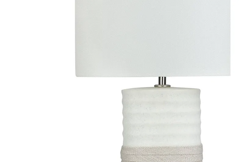 Navia Bordlampe 30 cm - Hvit - Belysning - Innendørsbelysning & Lamper - Soveromslampe - Sengelamper - Nattbordslampe stående