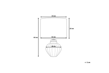 Neris Bordlampe 33 cm - Sølv - Belysning - Innendørsbelysning & Lamper - Soveromslampe - Sengelamper - Nattbordslampe stående