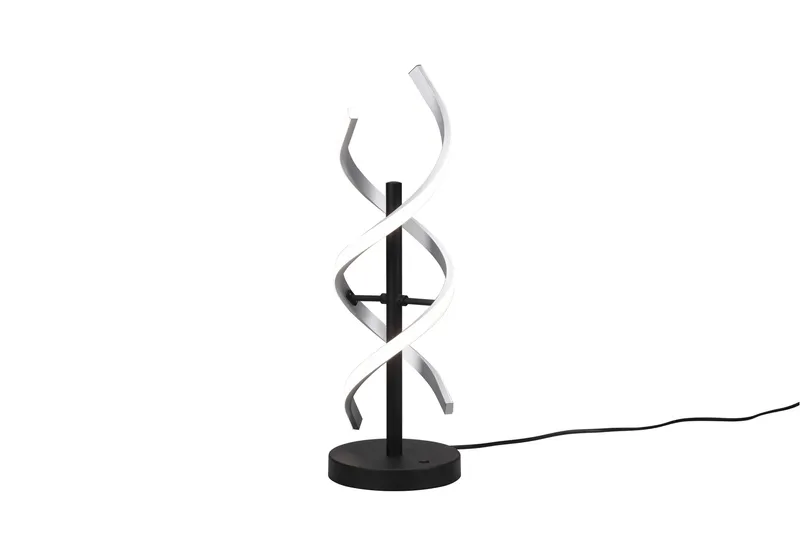 Sequence LED-Bordlampe Børstet Aluminium/Matt Svart, Trio Lighting