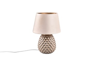 Trio Lighting Ariana Bordlampe 35 cm E14 Beige - Belysning - Innendørsbelysning & Lamper - Soveromslampe - Sengelamper - Nattbordslampe stående