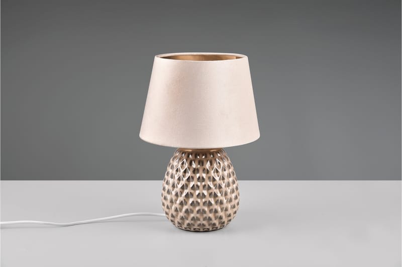 Trio Lighting Ariana Bordlampe 35 cm E14 Beige - Belysning - Innendørsbelysning & Lamper - Soveromslampe - Sengelamper - Nattbordslampe stående