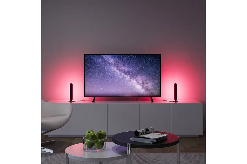 Trio Lighting Game LED Bordlampe 2-pack Svart RGB - Belysning - Innendørsbelysning & Lamper - Soveromslampe - Sengelamper - Nattbordslampe stående