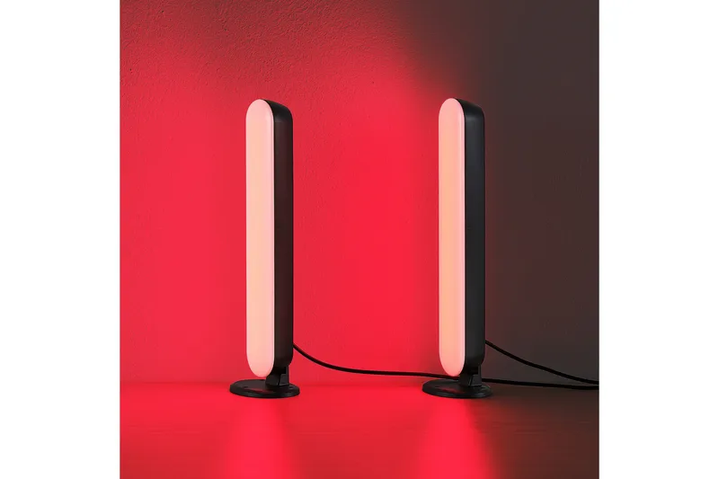 Trio Lighting Game LED Bordlampe 2-pack Svart RGB - Belysning - Innendørsbelysning & Lamper - Soveromslampe - Sengelamper - Nattbordslampe stående