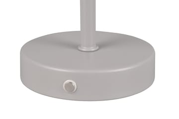 Trio Lighting Jeff LED Bordlampe grå oppladbar - Belysning - Innendørsbelysning & Lamper - Soveromslampe - Sengelamper - Nattbordslampe stående