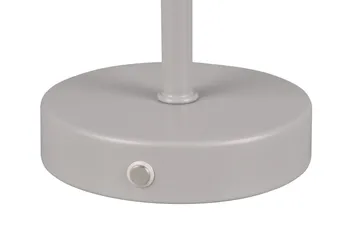 Trio Lighting Jeff LED Bordlampe grå oppladbar - Belysning - Innendørsbelysning & Lamper - Soveromslampe - Sengelamper - Nattbordslampe stående