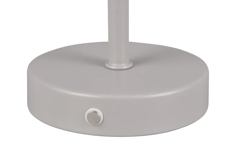 Trio Lighting Jeff LED Bordlampe grå oppladbar - Belysning - Innendørsbelysning & Lamper - Soveromslampe - Sengelamper - Nattbordslampe stående