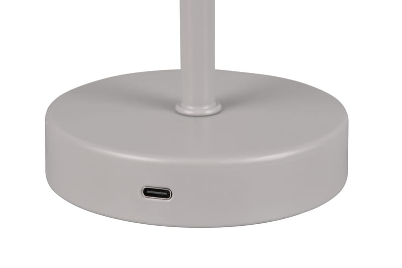Trio Lighting Jeff LED Bordlampe grå oppladbar - Belysning - Innendørsbelysning & Lamper - Soveromslampe - Sengelamper - Nattbordslampe stående
