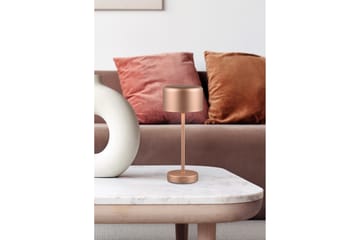 Trio Lighting Jeff LED bordlampe kaffe brun oppladbar - Belysning - Innendørsbelysning & Lamper - Soveromslampe - Sengelamper - Nattbordslampe stående