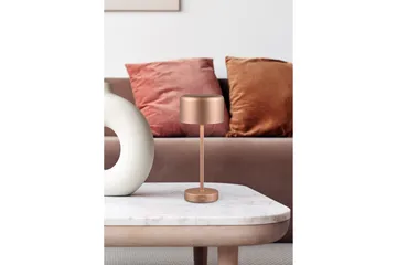 Trio Lighting Jeff LED bordlampe kaffe brun oppladbar - Belysning - Innendørsbelysning & Lamper - Soveromslampe - Sengelamper - Nattbordslampe stående