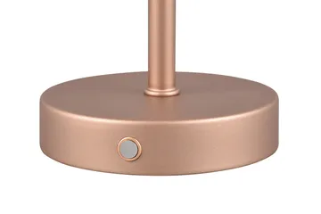 Trio Lighting Jeff LED bordlampe kaffe brun oppladbar - Belysning - Innendørsbelysning & Lamper - Soveromslampe - Sengelamper - Nattbordslampe stående