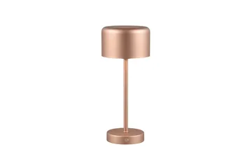 Trio Lighting Jeff LED bordlampe kaffe brun oppladbar - Belysning - Innendørsbelysning & Lamper - Soveromslampe - Sengelamper - Nattbordslampe stående