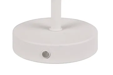 Trio Lighting Jeff LED Bordlampe Matt Hvit Oppladbar - Belysning - Innendørsbelysning & Lamper - Soveromslampe - Sengelamper - Nattbordslampe stående