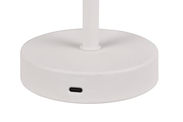 Trio Lighting Jeff LED Bordlampe Matt Hvit Oppladbar - Belysning - Innendørsbelysning & Lamper - Soveromslampe - Sengelamper - Nattbordslampe stående