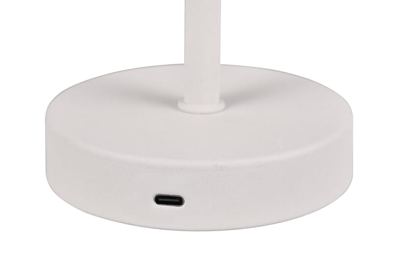 Trio Lighting Jeff LED Bordlampe Matt Hvit Oppladbar - Belysning - Innendørsbelysning & Lamper - Soveromslampe - Sengelamper - Nattbordslampe stående