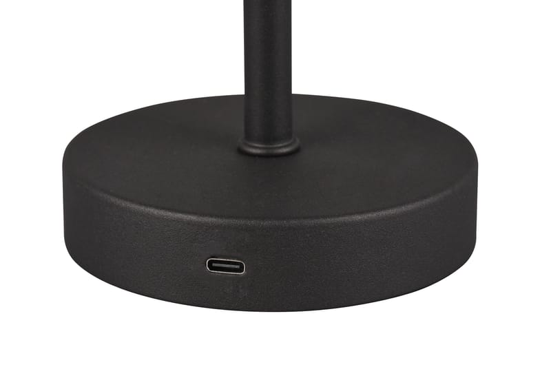 Trio Lighting Jeff LED bordlampe matt svart oppladbar - Belysning - Innendørsbelysning & Lamper - Soveromslampe - Sengelamper - Nattbordslampe stående