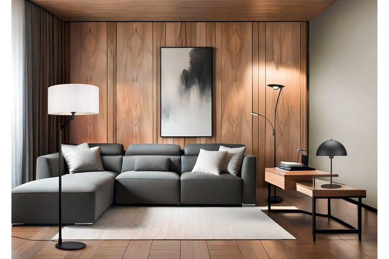 Trio Lighting Nola Bordlampe 45 cm E27 matt svart - Belysning - Innendørsbelysning & Lamper - Soveromslampe - Sengelamper - Nattbordslampe stående