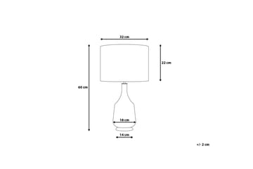 Triversa Bordlampe 32 cm - Rød - Belysning - Innendørsbelysning & Lamper - Soveromslampe - Sengelamper - Nattbordslampe stående