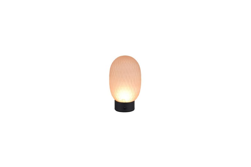 Oppladbar bordlampe TRIO Facette Matt svart/amber - Matt svart/amber - Belysning - Innendørsbelysning & Lamper - Soveromslampe - Sengelamper - Nattbordslampe stående