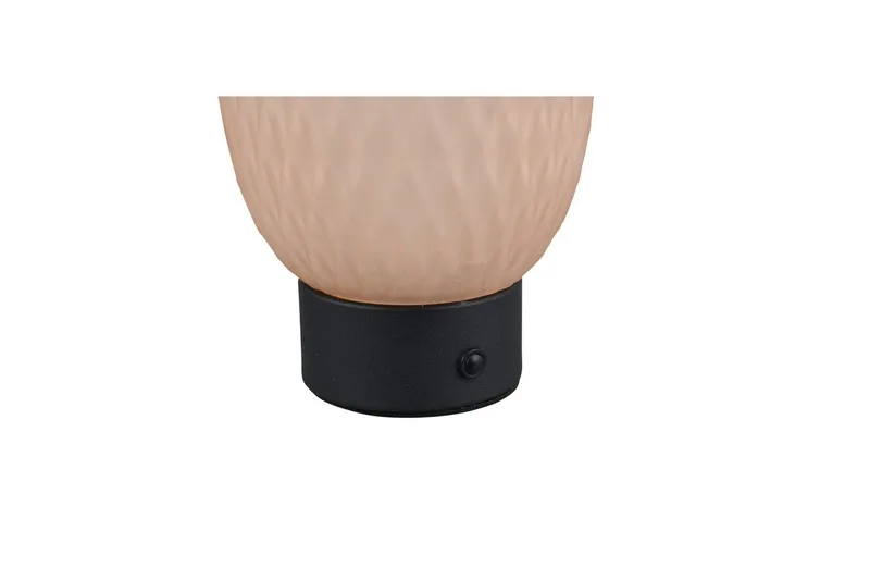 Oppladbar bordlampe TRIO Facette Matt svart/amber - Matt svart/amber - Belysning - Innendørsbelysning & Lamper - Soveromslampe - Sengelamper - Nattbordslampe stående