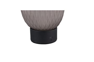Oppladbar bordlampe TRIO Facette Matt svart/røyk - Matt svart/røyk - Belysning - Innendørsbelysning & Lamper - Soveromslampe - Sengelamper - Nattbordslampe stående