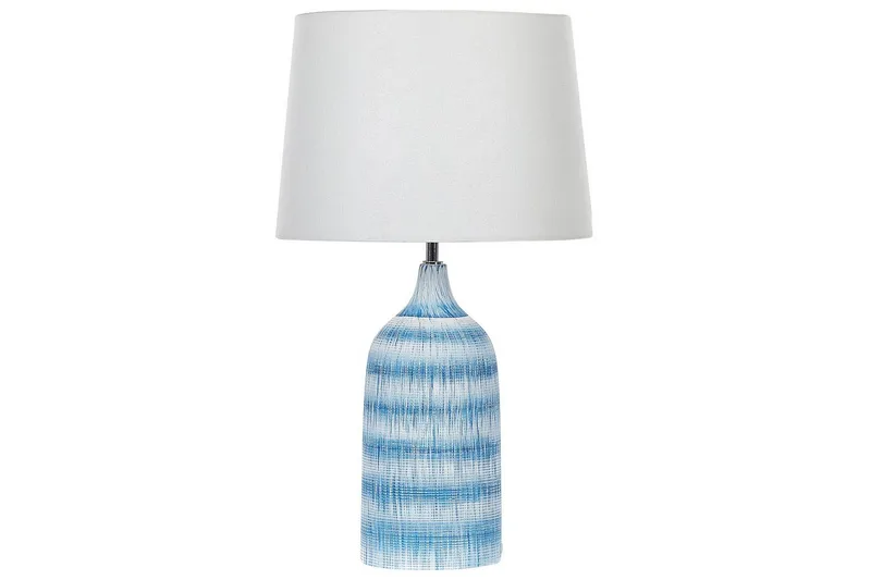 Palmarola Bordlampe 66 cm E27, Blå/Hvit