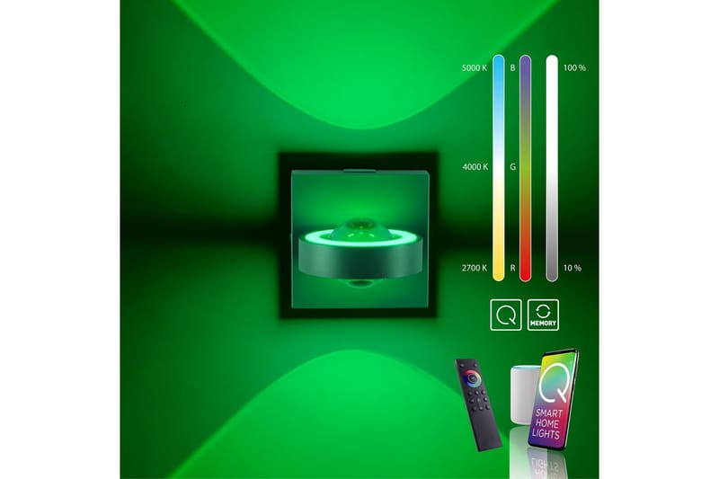 Q-Mia Paul Neuhaus Vegglampe - Belysning - Innendørsbelysning & Lamper - Soveromslampe - Sengelamper - Sengelampe vegg