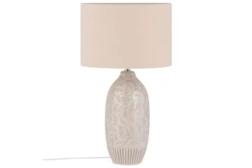 Salza Bordlampe 57 cm E27 - Beige - Belysning - Innendørsbelysning & Lamper - Soveromslampe - Sengelamper - Nattbordslampe stående