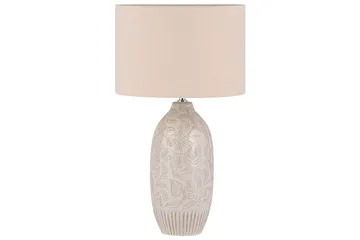 Salza Bordlampe 57 cm E27 - Beige - Belysning - Innendørsbelysning & Lamper - Soveromslampe - Sengelamper - Nattbordslampe stående