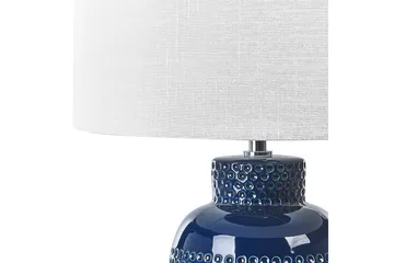 Samoste Bordlampe 53 cm E27 - Marineblå/Hvit - Belysning - Innendørsbelysning & Lamper - Soveromslampe - Sengelamper - Nattbordslampe stående