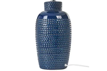 Samoste Bordlampe 53 cm E27 - Marineblå/Hvit - Belysning - Innendørsbelysning & Lamper - Soveromslampe - Sengelamper - Nattbordslampe stående