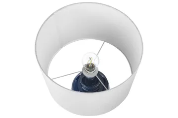 Samoste Bordlampe 53 cm E27 - Marineblå/Hvit - Belysning - Innendørsbelysning & Lamper - Soveromslampe - Sengelamper - Nattbordslampe stående
