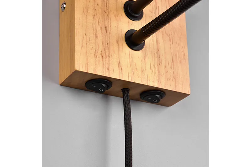 Trio Lighting Nilam Vegglampe m. Leselampe 18 cm LED + E27 tre - Belysning - Innendørsbelysning & Lamper - Soveromslampe - Sengelamper - Sengelampe vegg