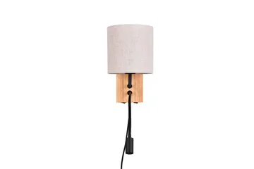 Trio Lighting Nilam Vegglampe m. Leselampe 18 cm LED + E27 tre - Belysning - Innendørsbelysning & Lamper - Soveromslampe - Sengelamper - Sengelampe vegg