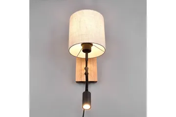Trio Lighting Nilam Vegglampe m. Leselampe 18 cm LED + E27 tre - Belysning - Innendørsbelysning & Lamper - Soveromslampe - Sengelamper - Sengelampe vegg