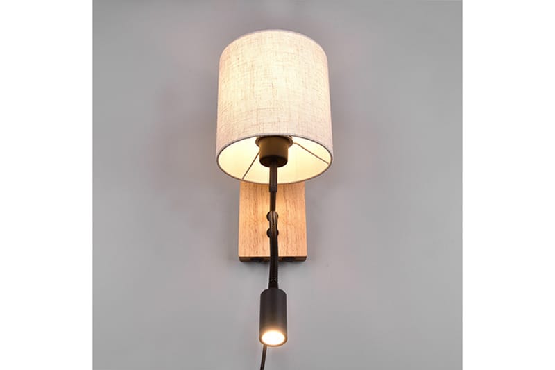 Trio Lighting Nilam Vegglampe m. Leselampe 18 cm LED + E27 tre - Belysning - Innendørsbelysning & Lamper - Soveromslampe - Sengelamper - Sengelampe vegg