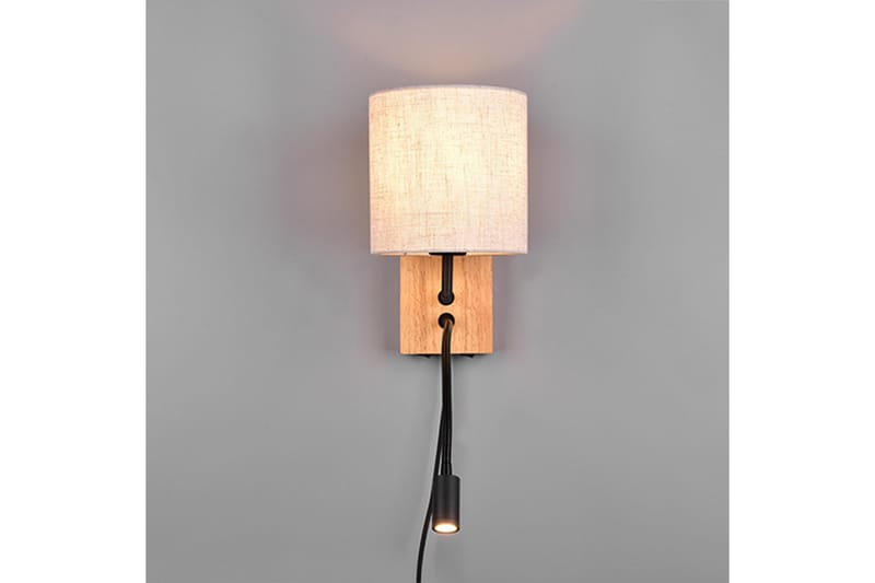 Trio Lighting Nilam Vegglampe m. Leselampe 18 cm LED + E27 tre - Belysning - Innendørsbelysning & Lamper - Soveromslampe - Sengelamper - Sengelampe vegg
