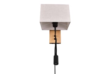 Trio Lighting Nilam Vegglampe med leselampe 25 cm LED + E27 tre - Belysning - Innendørsbelysning & Lamper - Soveromslampe - Sengelamper - Sengelampe vegg