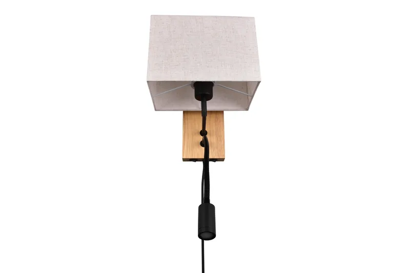 Trio Lighting Nilam Vegglampe med leselampe 25 cm LED + E27 tre - Belysning - Innendørsbelysning & Lamper - Soveromslampe - Sengelamper - Sengelampe vegg