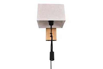 Trio Lighting Nilam Vegglampe med leselampe 25 cm LED + E27 tre - Belysning - Innendørsbelysning & Lamper - Soveromslampe - Sengelamper - Sengelampe vegg