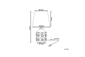 Tesoro Bordlampe 35 cm E14 - Lys beige - Belysning - Innendørsbelysning & Lamper - Soveromslampe - Sengelamper - Nattbordslampe stående