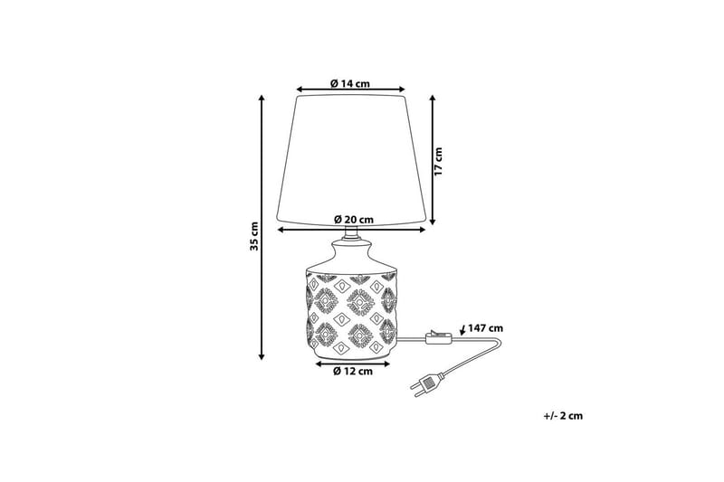 Tesoro Bordlampe 35 cm E14 - Lys beige - Belysning - Innendørsbelysning & Lamper - Soveromslampe - Sengelamper - Nattbordslampe stående