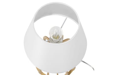 Thasall Bordlampe 36 cm E14 - Natur/Hvit - Belysning - Innendørsbelysning & Lamper - Soveromslampe - Sengelamper - Nattbordslampe stående