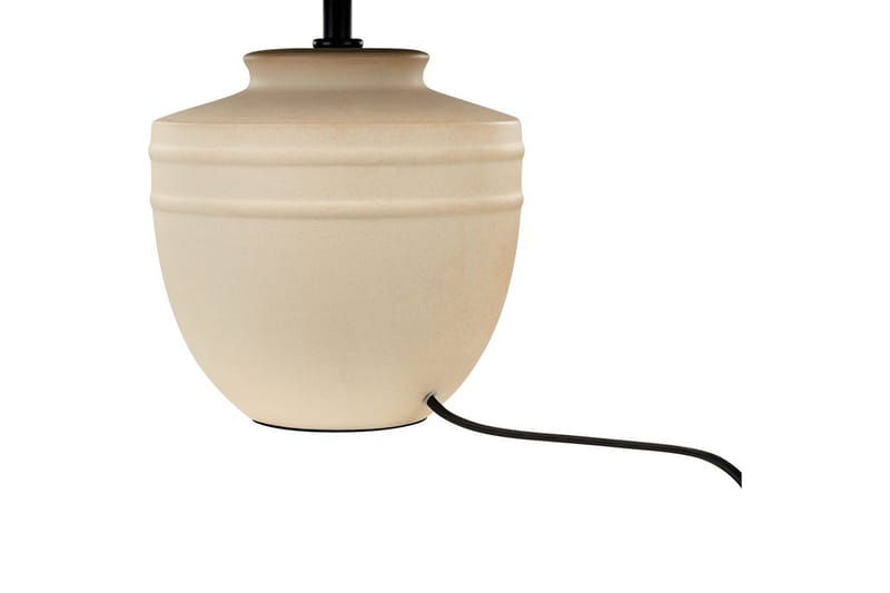 Thira Bordlampe 44 cm E27 - Beige/Svart - Belysning - Innendørsbelysning & Lamper - Soveromslampe - Sengelamper - Nattbordslampe stående
