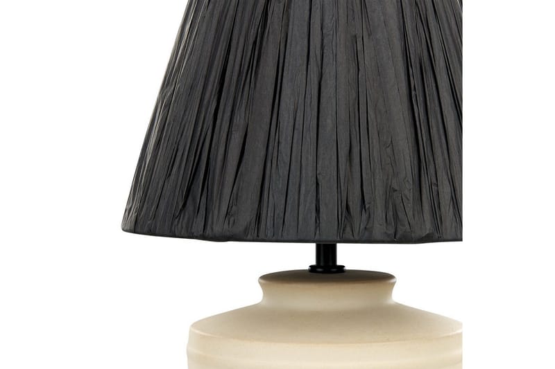 Thira Bordlampe 44 cm E27 - Beige/Svart - Belysning - Innendørsbelysning & Lamper - Soveromslampe - Sengelamper - Nattbordslampe stående