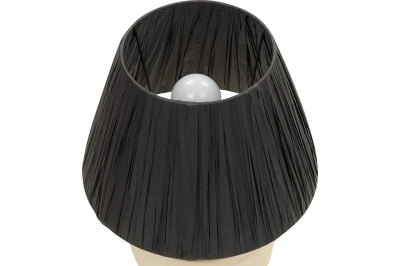 Thira Bordlampe 44 cm E27 - Beige/Svart - Belysning - Innendørsbelysning & Lamper - Soveromslampe - Sengelamper - Nattbordslampe stående