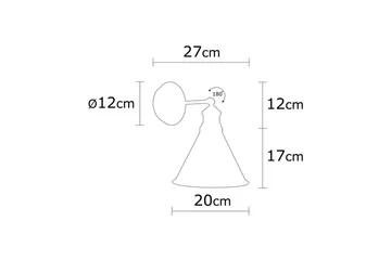 Vegg lampe Adrim Svart - Svart - Belysning - Innendørsbelysning & Lamper - Soveromslampe - Sengelamper - Sengelampe vegg