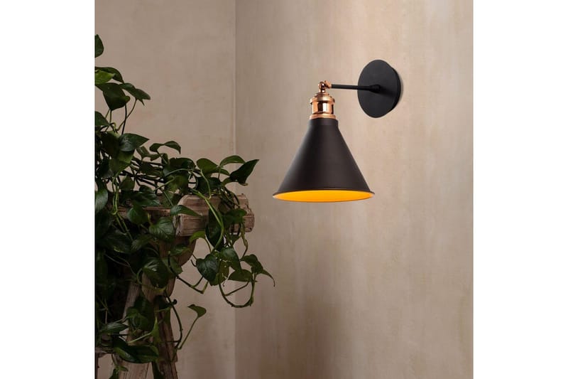 Vegg lampe Adrim Svart - Svart - Belysning - Innendørsbelysning & Lamper - Soveromslampe - Sengelamper - Sengelampe vegg