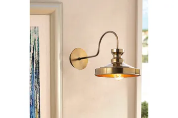 Vegg lampe Adrimq Gull - Gull - Belysning - Innendørsbelysning & Lamper - Soveromslampe - Sengelamper - Sengelampe vegg