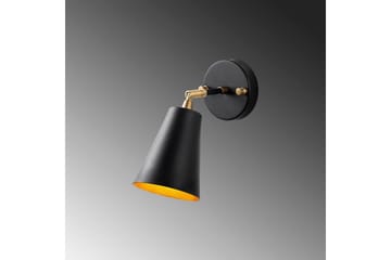 Vegg lampe Avraen Svart / Gull - Svart / Gull - Belysning - Innendørsbelysning & Lamper - Soveromslampe - Sengelamper - Sengelampe vegg