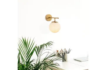 Vegg lampe Berriarenr Skinnende Gull - Skinnende Gull - Belysning - Innendørsbelysning & Lamper - Soveromslampe - Sengelamper - Sengelampe vegg